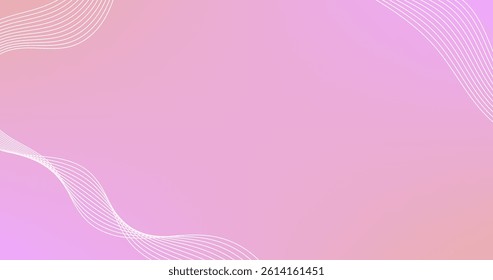 Pink background with crossing and parallel lines and space for text. Vector illustration.