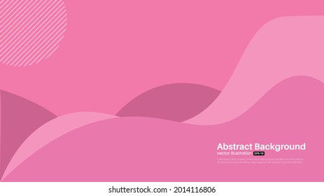 pink background curve layer overlap paper with space for background design , Vector 