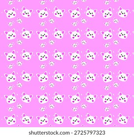 Pink background design with cute animation and playful tilted elements. Cheerful and modern look, perfect for kids content, social media, promotions, creative presentations, and digital projects