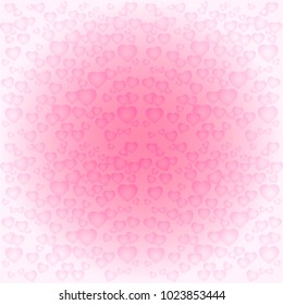 Pink Background design with hearts