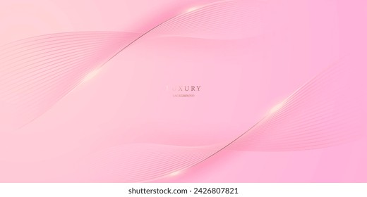 pink background design With luxurious effect elements Vector illustration