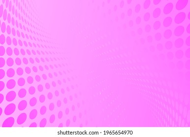 Pink Background with Dots Patter for Beauty Feminine Background. Vector Illustration
