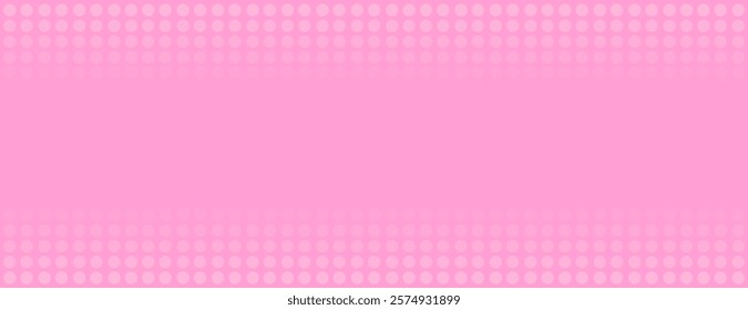 Pink background with a dotted pattern. The background is pink with a smooth texture and subtle circular designs. Pink digital background vector. Gradient halftone background vector.