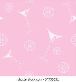 Pink background with element for design vector illustration