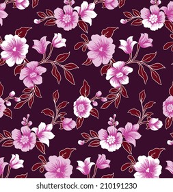 rosafarbener Hintergrund mit rosafarbenen Blumen.