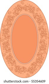 Pink background with flowers