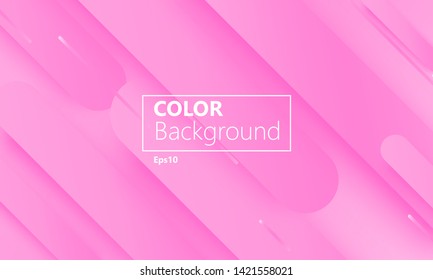 Pink background. Fluid shapes. Minimal abstract cover design. Creative colorful wallpaper. Trendy gradient poster. Vector illustration.
