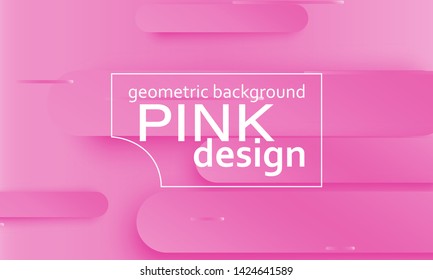 Pink background. Fluid shapes. Minimal abstract cover design. Creative colorful wallpaper. Trendy gradient poster. Vector illustration.