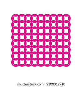 pink background with four sharp corners