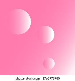 
pink background with gradient and pink balls, wallpaper