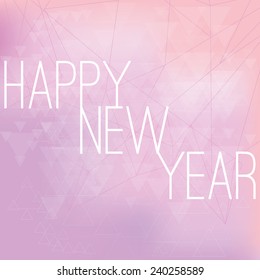 a pink background with a happy new year message