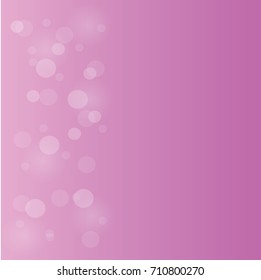The pink background has a little bokeh.
