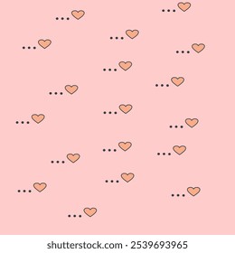 Fondo rosa con diseño de forma de corazón