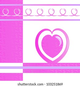 pink background with hearts