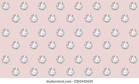 pink background illustration with diamond gems encrusted
