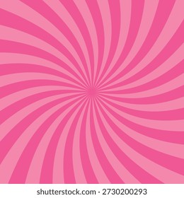 Material de ilustración de fondo rosa del remolino radial