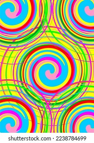 La imagen de fondo rosa utiliza líneas parecidas a pinceles para crear una imagen. pegado continuo usado en gráficos