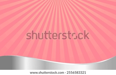 Pink background with light yellow beam pattern
