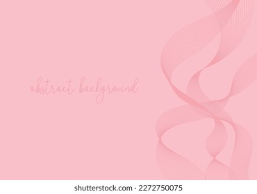 pink background with line wave fluid