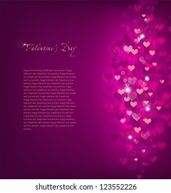 Pink Background Love. Vector