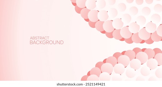 Un fondo rosa con muchas Formas redondas Pequeñas.