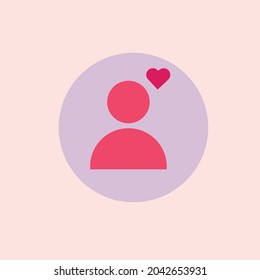 Pink background message icon can write in text.