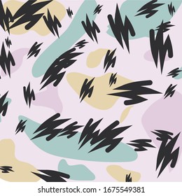 pink background with multi-colored pattern
