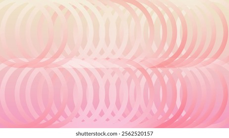 Pink Background with multiple circles