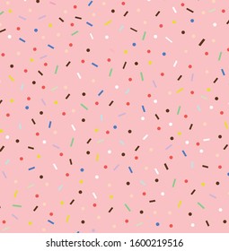 pink background on color shape pattern vector