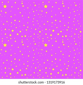 pink background on yellow stars pattern vector