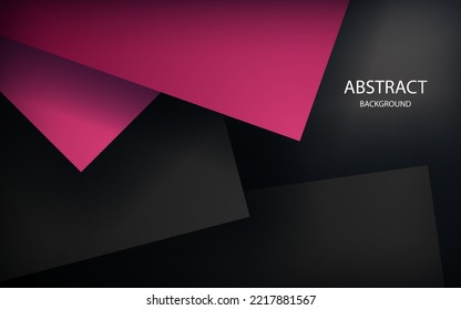 tablero de mensajes de ilustraciones vectoriales grises de solapamiento de fondo rosa para diseño de mensajes y texto sitio web moderno