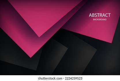pink background overlap dimension grey vector illustration message board for text and message design modern website