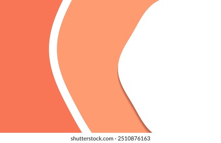 pink background, pastel color. horizontal web banner template design. Modern Minimalist Abstract Design. Orange and White Curved Background. Clean Stylish Geometric. Elegant Abstract Wallpaper

