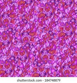 Pink background with a pattern.