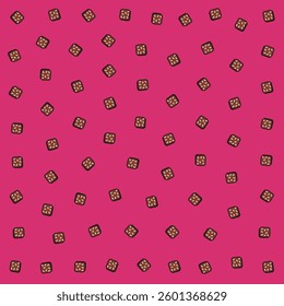 a pink background with a pattern of small squares
