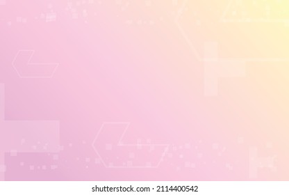 pink background, random minimalist abstract illustration vector for logo, card, banner, web and printing.