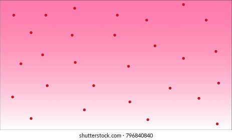 Pink background with red dots background vector