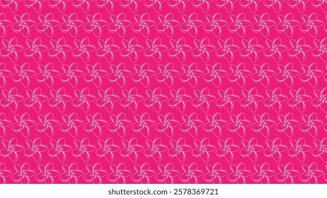 Pink Background with a Repeating Pattern of Floral Spiral Shapes