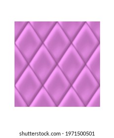 Pink background with rhombus indentations. Seamless geometric pattern with rhombus .