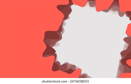 fondo rosa con agujero rasgado. Plantilla de Anuncio rosa rasgado para publicidad o promoción. Espacio en blanco para insertar el objeto. Publicación en redes sociales de marketing de Creative Business. Abstractas 
