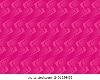 Pink background with romantic concept. Valentine's day celebration. Vector illustration. Flat pink heart with frame on geometric background. Love greeting card sale banner.