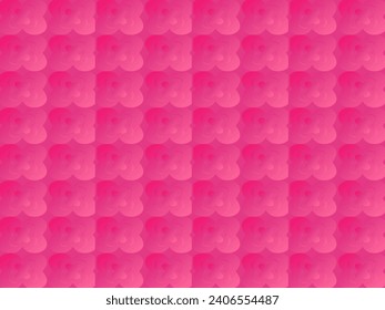 Pink background with romantic concept. Valentine's day celebration. Vector illustration. Flat pink heart with frame on geometric background. Love greeting card sale banner.