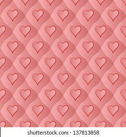 pink background seamless with hearts