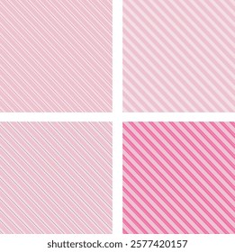 pink background set illustration striped 