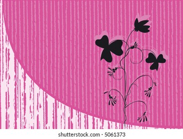 pink background with shade of flower