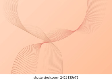 Pink background with a simple yet elegant curved design that adds visual interest to the composition
