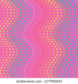Pink background soft rainbow color pattern vector