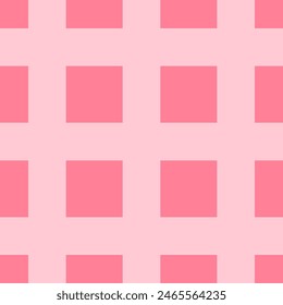 Pink background of squares and intersecting stripes. Checkered striped seamless repeat pattern with pink shades.
