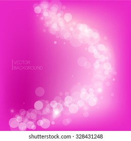 pink background for the substrate with light shades of white light and blikai for posters, billboards and relamy