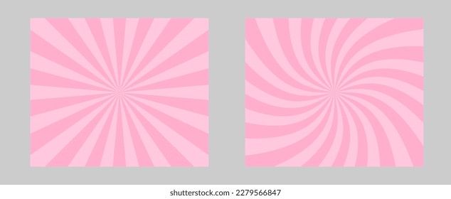  Pink background sun rays pattern abstract design. Summer background.